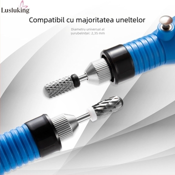 Vârf de pilire pentru unghii, cu cap rotund, oțel wolfram, rezistent la uzură, 16 g, vârf de polisare