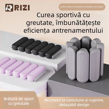 Greutăți pentru încheietura din silicon, 1 pereche, reglabile, pentru fitness, yoga și înot