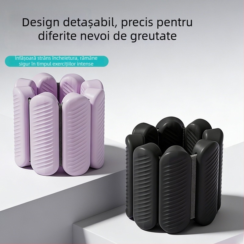 Greutăți pentru încheietura din silicon, 1 pereche, reglabile, pentru fitness, yoga și înot
