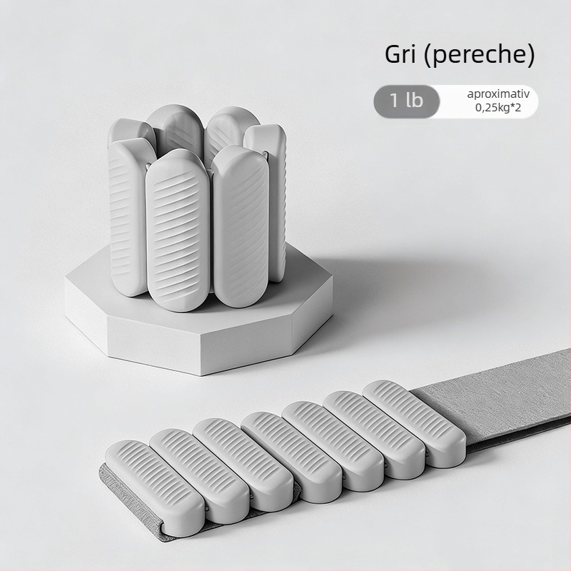 Greutăți pentru încheietura din silicon, 1 pereche, reglabile, pentru fitness, yoga și înot