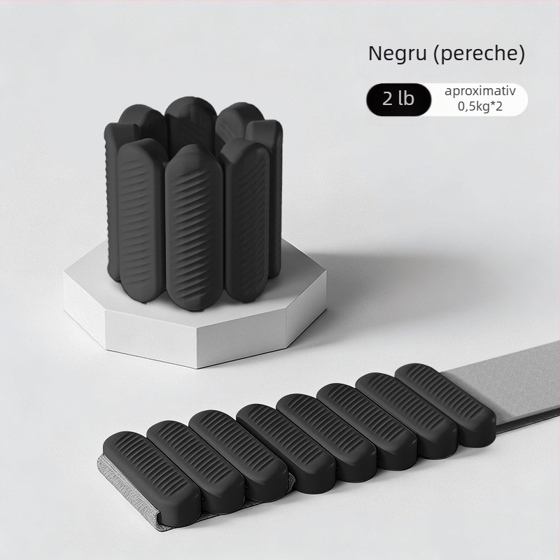 Greutăți pentru încheietura din silicon, 1 pereche, reglabile, pentru fitness, yoga și înot