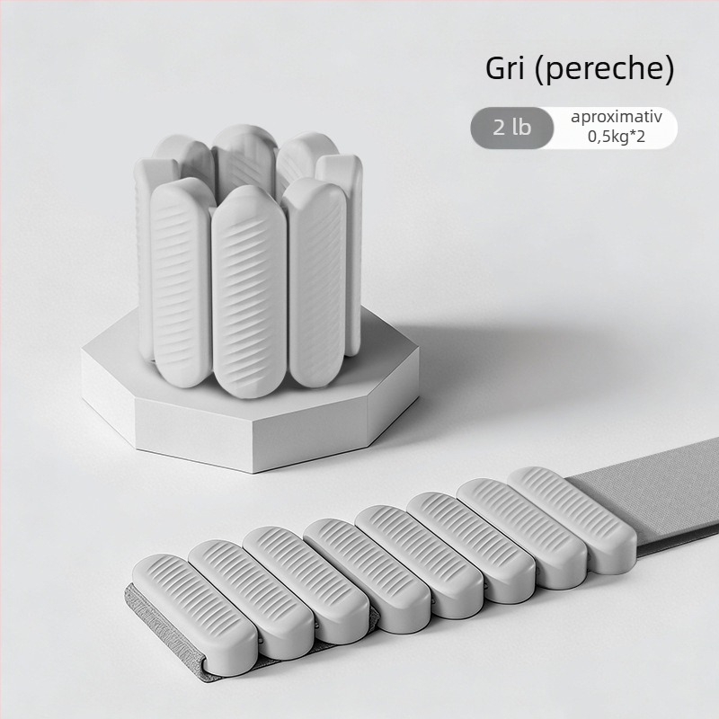 Greutăți pentru încheietura din silicon, 1 pereche, reglabile, pentru fitness, yoga și înot