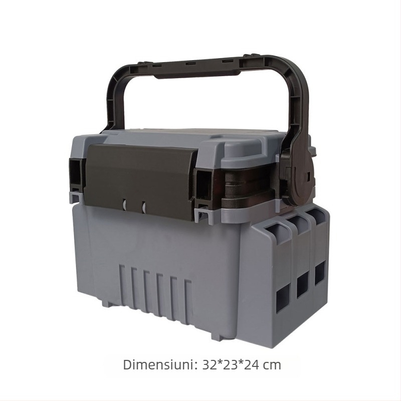Cutie pentru echipament de pescuit cu design cu două straturi, ABS material, pentru exterior | Jon
