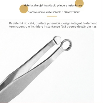 Trimmer pentru păr nazal cu cap rotund – din oțel inoxidabil, pinsetă, marca Licheng