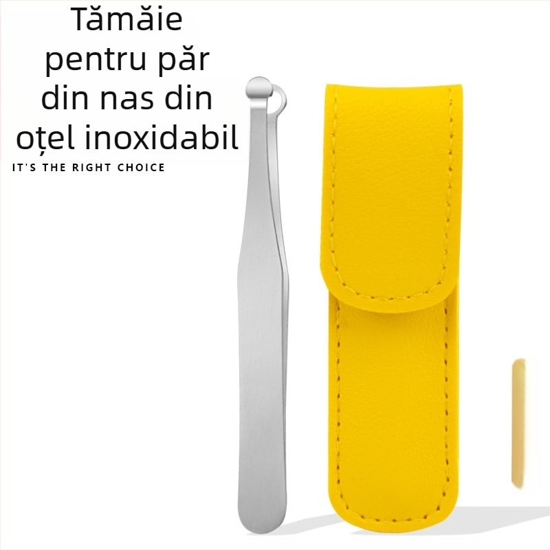 Trimmer pentru păr nazal cu cap rotund – din oțel inoxidabil, pinsetă, marca Licheng