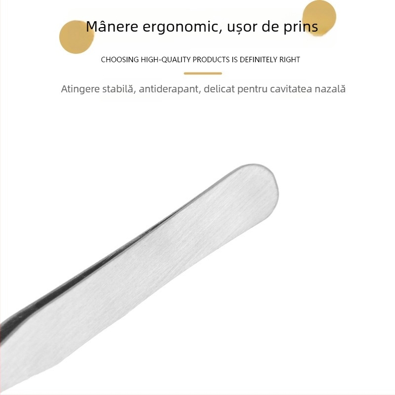 Trimmer pentru păr nazal cu cap rotund – din oțel inoxidabil, pinsetă, marca Licheng