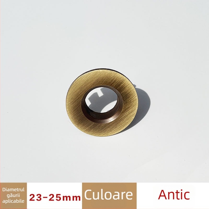 Jin Hao capac de supraprelungere a chiuvetei din cupru/ABS, dop ceramic pentru chiuvetă, montaj prin apăsare, accesorii metalice ștampilate