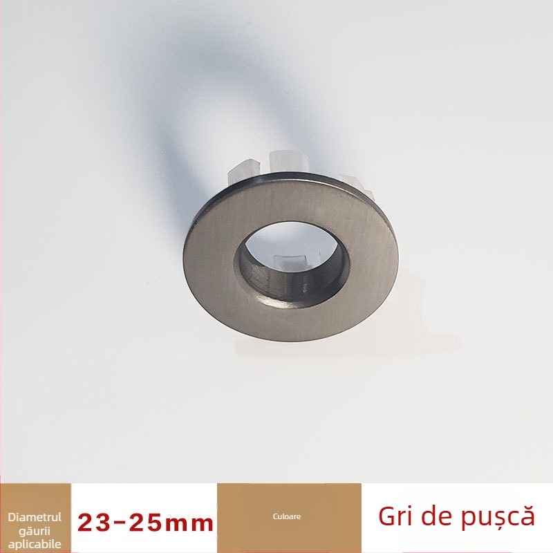 Jin Hao capac de supraprelungere a chiuvetei din cupru/ABS, dop ceramic pentru chiuvetă, montaj prin apăsare, accesorii metalice ștampilate