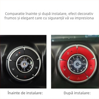 Decorațiune pentru consola centrală din aliaj de aluminiu pentru WEY Tank 300 – buton pornire cu un singur clic, comutator de climatizare și buton frână de mână