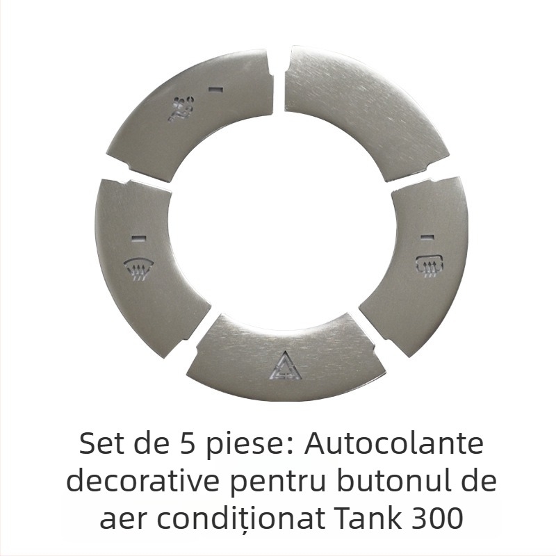 Decorațiune pentru consola centrală din aliaj de aluminiu pentru WEY Tank 300 – buton pornire cu un singur clic, comutator de climatizare și buton frână de mână