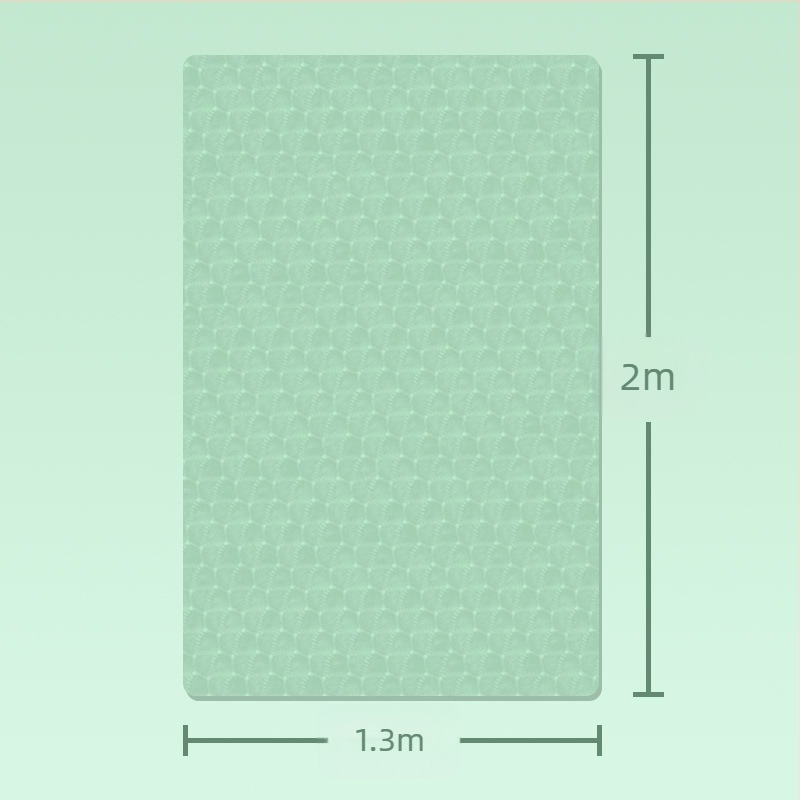 Covoraș de yoga dublu, material TPE, grosime 8 mm, 3,2 kg greutate, anti-derapant și silențios, absorbție la șocuri, imprimeu cu flori