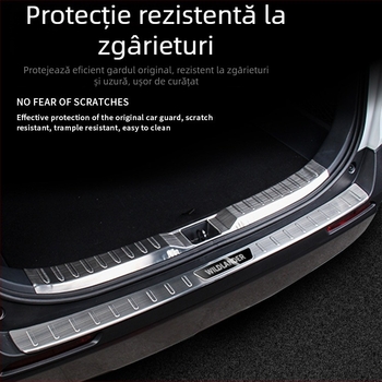 Placă de protecție a portbagajului pentru RAV4 2020, oțel inoxidabil, model H207, cu siglă imprimată