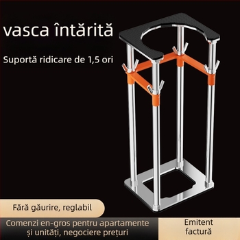 Suport din oțel inoxidabil sub chiuvetă — pentru chiuveta de bucătărie și bazin, stil modern minimalist