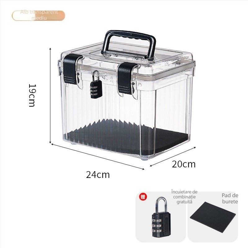 Cutie de depozitare portabilă, material PET, model YX-084, multifuncțională și rezistentă la praf, origine Taizhou