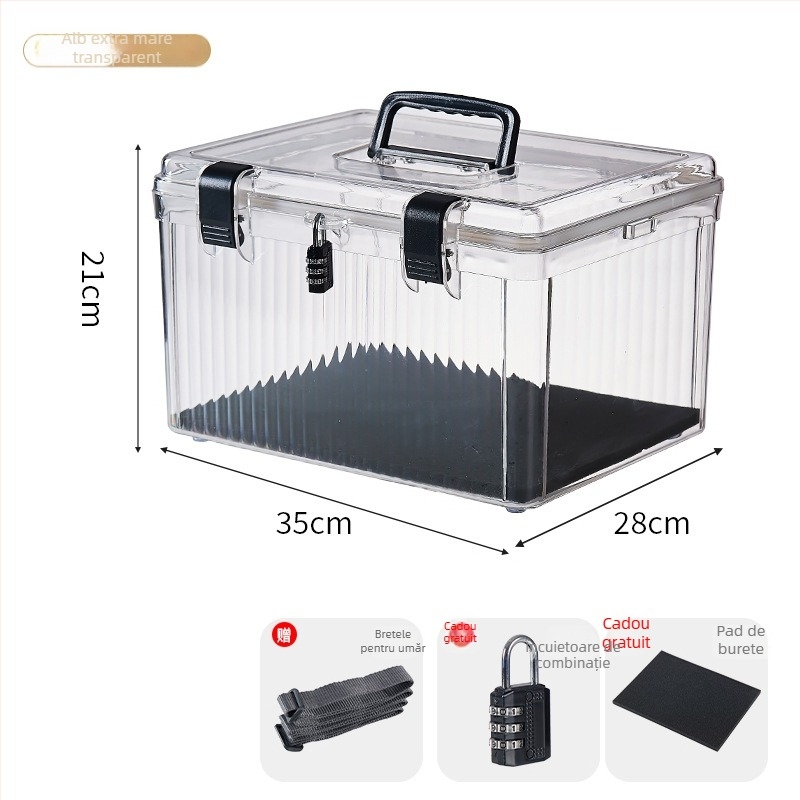 Cutie de depozitare portabilă, material PET, model YX-084, multifuncțională și rezistentă la praf, origine Taizhou