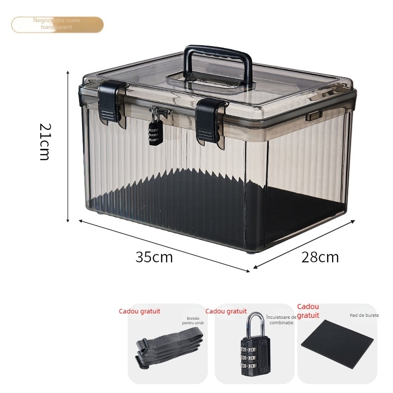 Cutie de depozitare portabilă, material PET, model YX-084, multifuncțională și rezistentă la praf, origine Taizhou