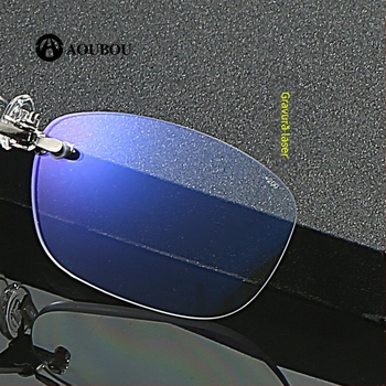 Ochelari de lectură fără ramă, cu clips pentru bărbați și femei, ultra-ușoare, lentile asferice anti-lumină albastră și scară gravată cu laser (greutate 6.3–8.2 g)