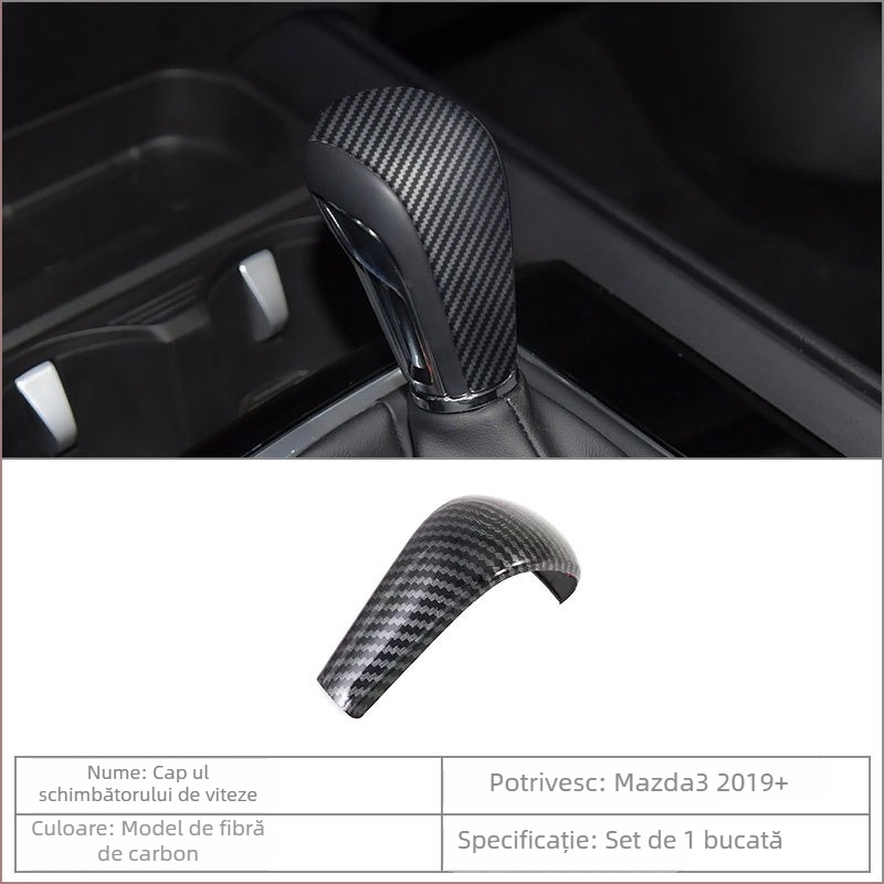 Mazda 3 2019 Interior: Suport pentru cupe în consola centrală, Ramă a schimbătorului, Ramă a ventilației din spate, ABS