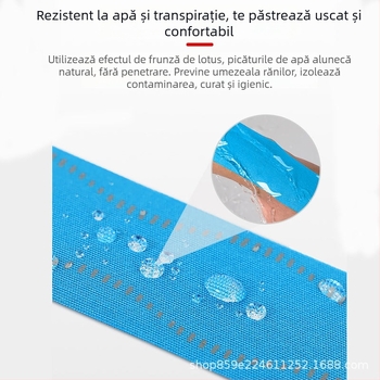 Li Ning Patch muscular Kinezio pentru baschet – Bandă autoadezivă din bumbac pentru mușchi, părți protejate: palme, încheieturi, cap, talie, coate, gambe, umăr, genunchi, gleznă