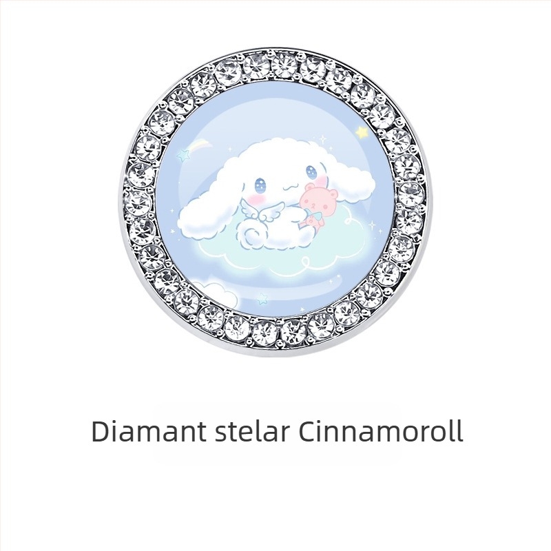 Capac protecție pentru butonul de pornire al mașinii, compatibil universal, din aliaj de zinc, autocolant decorativ cu cristale