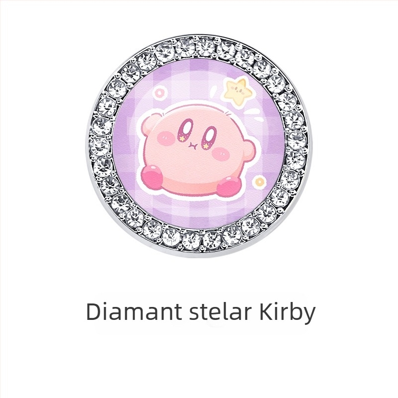 Capac protecție pentru butonul de pornire al mașinii, compatibil universal, din aliaj de zinc, autocolant decorativ cu cristale