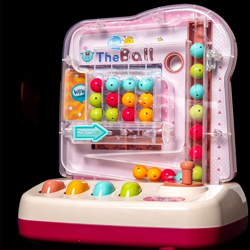 Joc de masă interactiv pentru familie cu puzzle de mingi, pentru copii 4–6 ani — educațional, interactiv, cu muzică și lumini (din plastic)