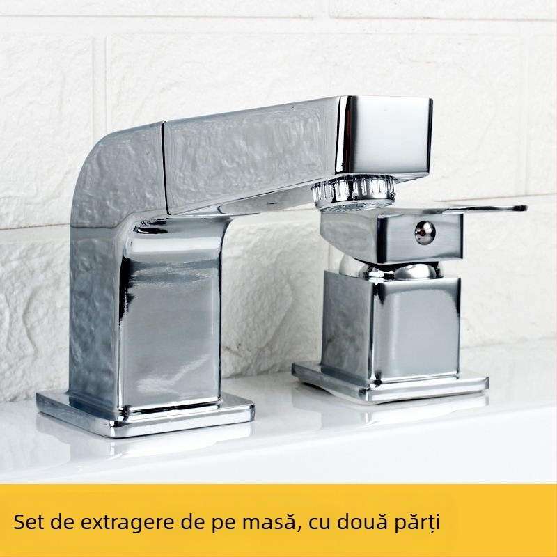 Robinet de baie încasat în perete: magnetizat, electric și de amestec, configurație triplă, model 65556, cartuș ceramic, set de 2/3/4 piese