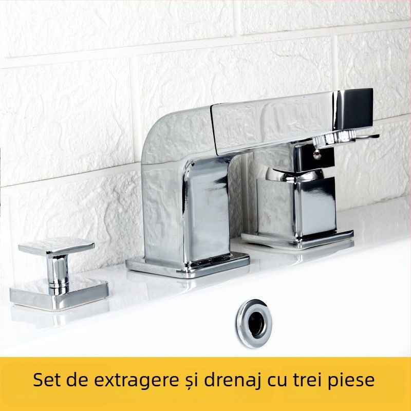 Robinet de baie încasat în perete: magnetizat, electric și de amestec, configurație triplă, model 65556, cartuș ceramic, set de 2/3/4 piese