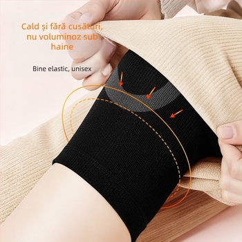 Genunchiere cu grafen anti-alunecare, încălzire de 6 ore, poliester, potrivite pentru alergare și fitness