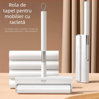 Rulou de scame înlocuibil pentru haine și păr de pe pat — corp din plastic