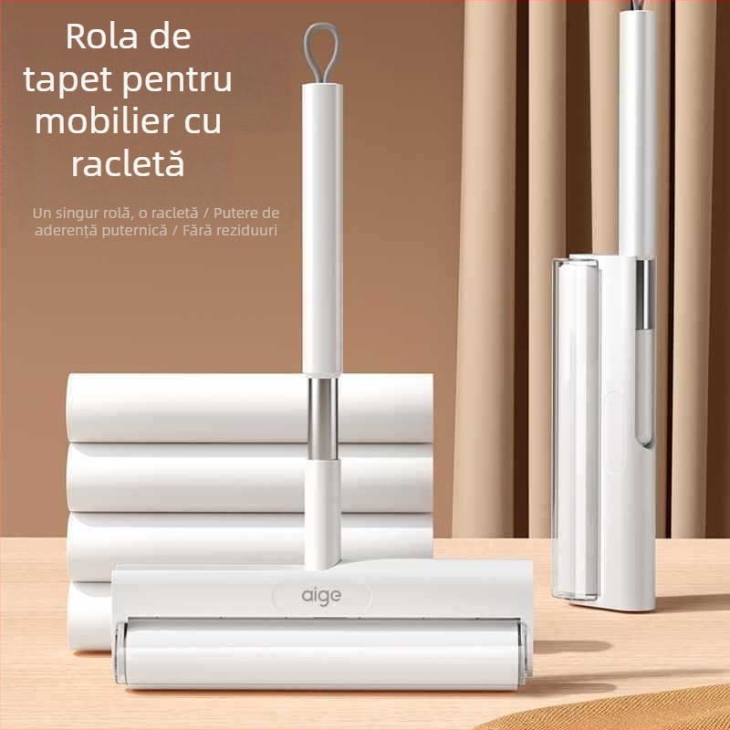 Rulou de scame înlocuibil pentru haine și păr de pe pat — corp din plastic