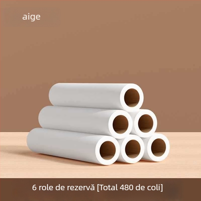 Rulou de scame înlocuibil pentru haine și păr de pe pat — corp din plastic