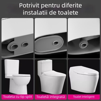 Etanșare flanșă toaletă, garnitură din cauciuc, stil modern minimalist, montaj tip pastă, OEM