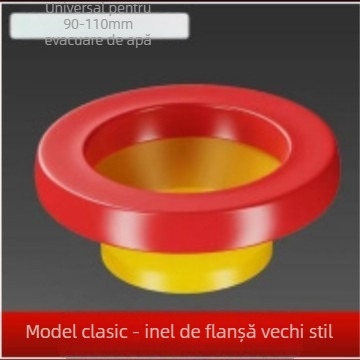 Etanșare flanșă toaletă, garnitură din cauciuc, stil modern minimalist, montaj tip pastă, OEM