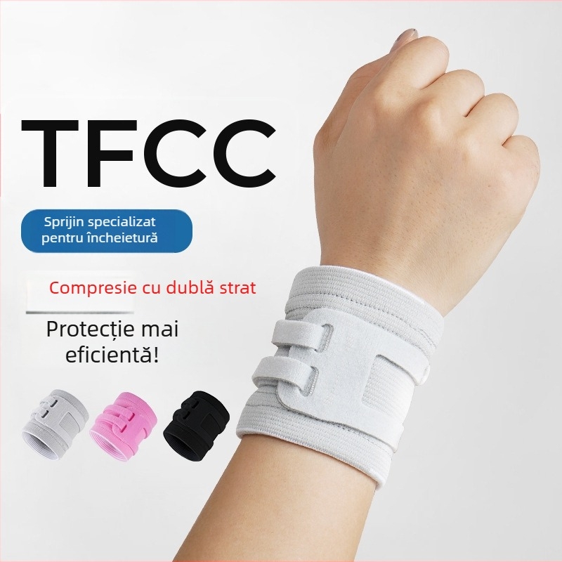 Orteză de încheietură TFCC – fixare a tecii tendonului, bandă de nylon pentru tenis și badminton