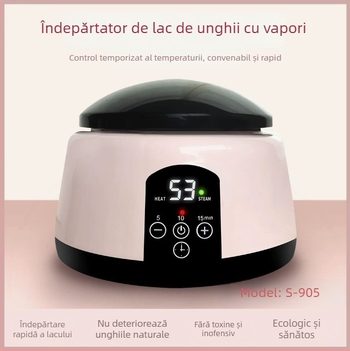 Mașină de îndepărtat lac de unghii cu abur, control de timp și temperatură, model S-905, număr produs YBS-905