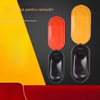 Toaletă de tip squat, din plastic, pentru șantiere, certificat CE, fără rezervor de apă, fără sifon