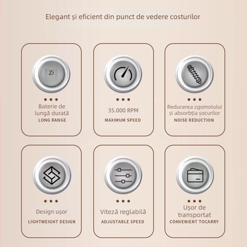 Mașină electrică mică de pilire a unghiilor pentru îndepărtarea pielii moarte, unelte profesionale de manichiură, model 02, marcă autohtonă.