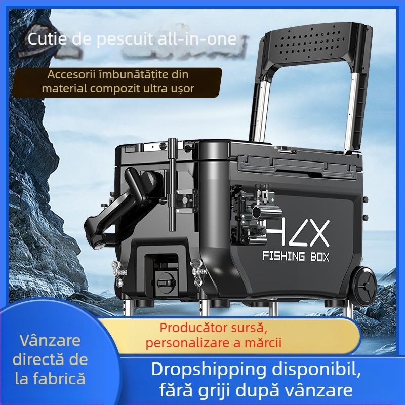 Cutie de pescuit 3600 cu turn lateral – ultra-ușoară, set complet, ABS, îngroșat, multifuncțional; Brand Fairy in the painting; Capacitate 32-45; Origine Zhejiang