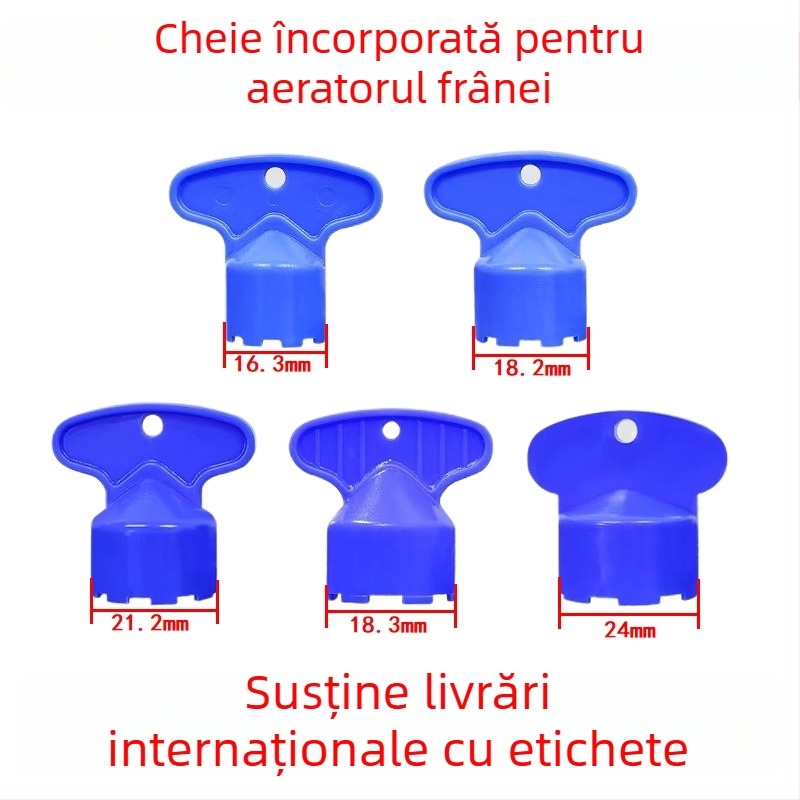 Aerator încorporat pentru robinet și unealtă de montaj — plastic, marca Shui Mu Yu, categorie: cheie încorporată, demontabil