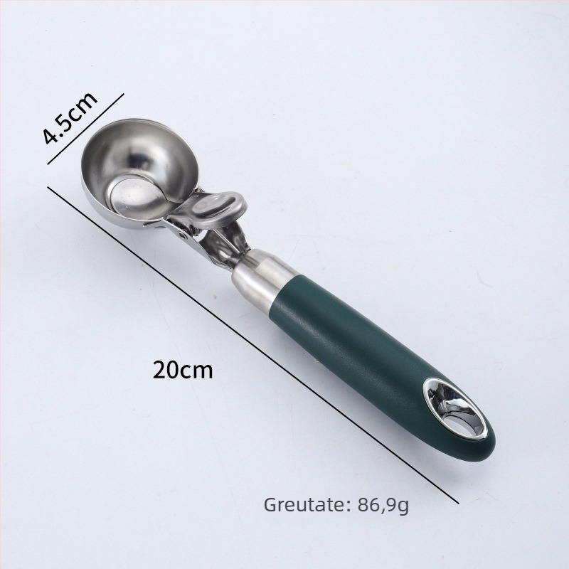 Set de ustensile de bucătărie din oțel inoxidabil 304: lingură pentru fructe, tel pentru ouă, cuțit de decojit, îndepărtător de solzi de pește, deschizător de sticle