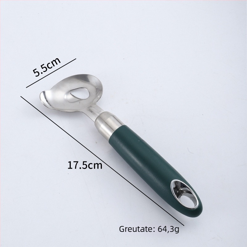 Set de ustensile de bucătărie din oțel inoxidabil 304: lingură pentru fructe, tel pentru ouă, cuțit de decojit, îndepărtător de solzi de pește, deschizător de sticle