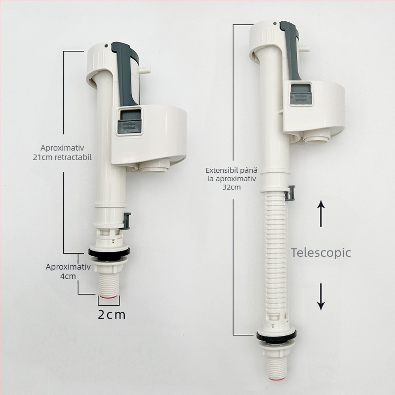Valvă de spălare pentru toaletă cu buton dublu, universal, asamblare, stil modern, Yi junlin