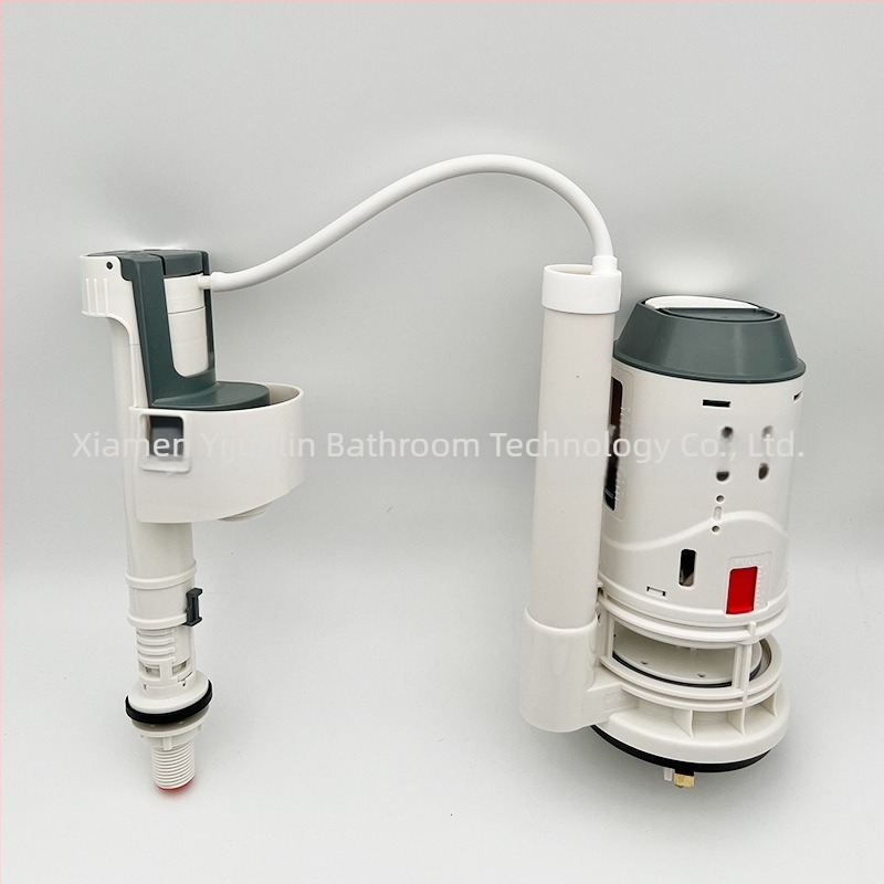 Valvă de spălare pentru toaletă cu buton dublu, universal, asamblare, stil modern, Yi junlin