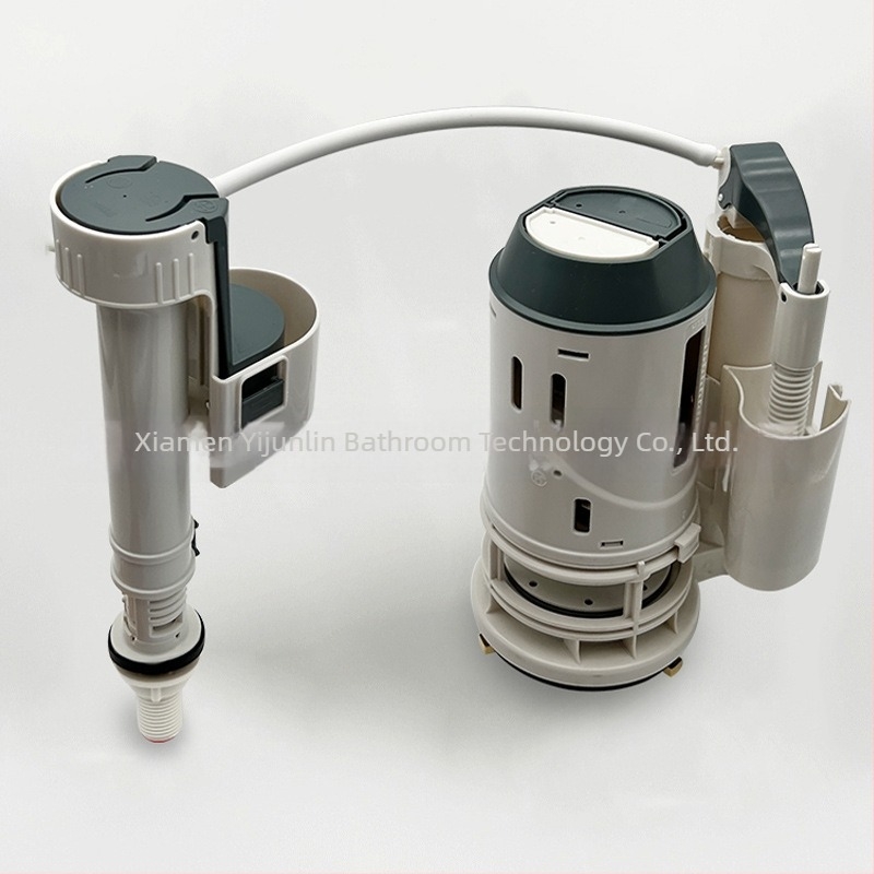 Valvă de spălare pentru toaletă cu buton dublu, universal, asamblare, stil modern, Yi junlin