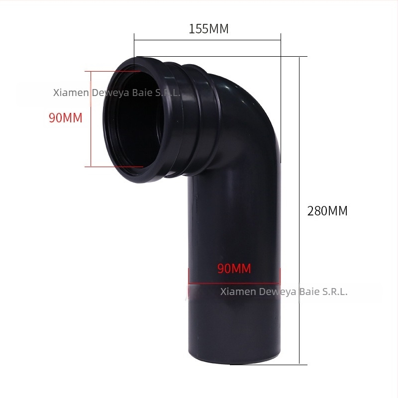 Adaptor de cot drenaj pentru WC suspendat, PVC, Deweiya, stil modern minimalist