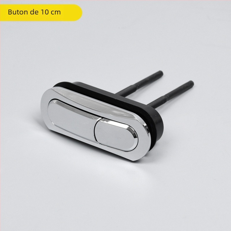 Buton de spălare pentru rezervorul de toaletă – rotund, apăsare dublă, comutator capac, stil modern simplu, Minzhong