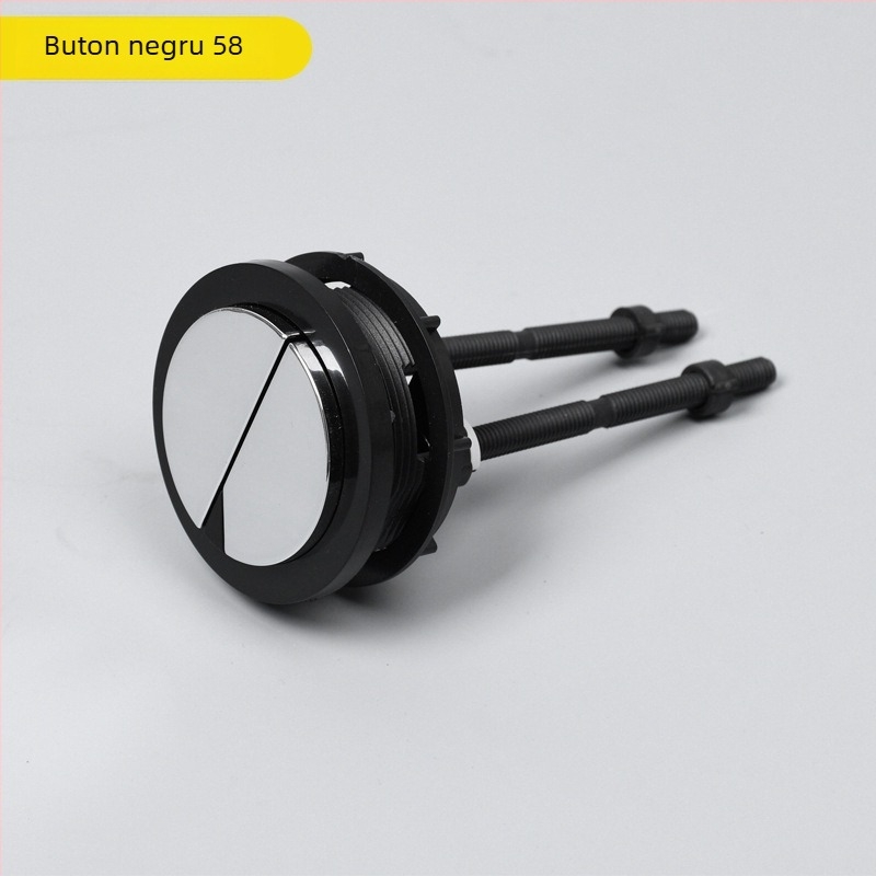 Buton de spălare pentru rezervorul de toaletă – rotund, apăsare dublă, comutator capac, stil modern simplu, Minzhong