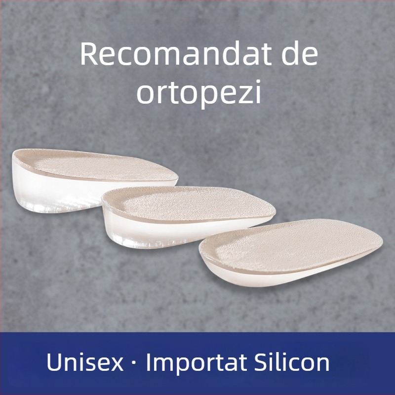 Talpă interioară de înălțare din silicon, unisex, potrivită pentru adidași, pantofi din piele și botine