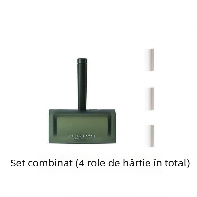 Rulou lipicios pentru păr și praf, cu foi detașabile pentru haine